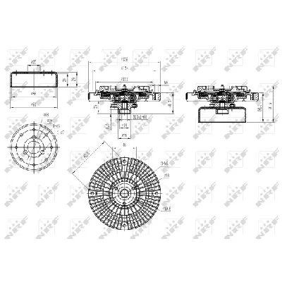 Kvačilo, ventilator hladnjaka NRF NRF 49584 IC-DF1BEA