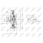 Kvačilo, ventilator hladnjaka NRF NRF 49585 IC-DF1BEB