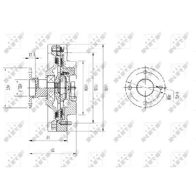 Kvačilo, ventilator hladnjaka NRF NRF 49585 IC-DF1BEB