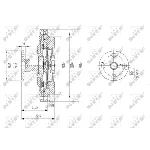 Kvačilo, ventilator hladnjaka NRF NRF 49586 IC-DF1BEC