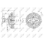 Kvačilo, ventilator hladnjaka NRF NRF 49587 IC-DF1BED