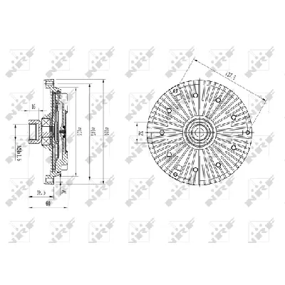 Kvačilo, ventilator hladnjaka NRF NRF 49589 IC-DF1BEF