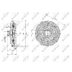 Kvačilo, ventilator hladnjaka NRF NRF 49590 IC-DF1BF0