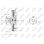 Kvačilo, ventilator hladnjaka NRF NRF 49591 IC-DF1BF1