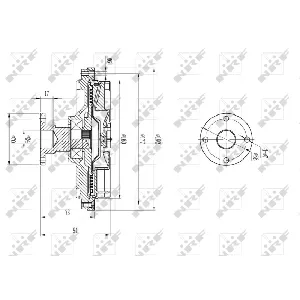 Kvačilo, ventilator hladnjaka NRF NRF 49591 IC-DF1BF1