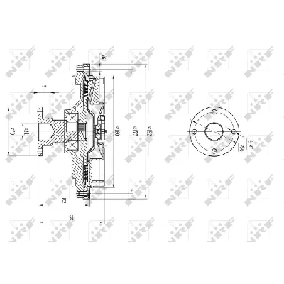 Kvačilo, ventilator hladnjaka NRF NRF 49591 IC-DF1BF1