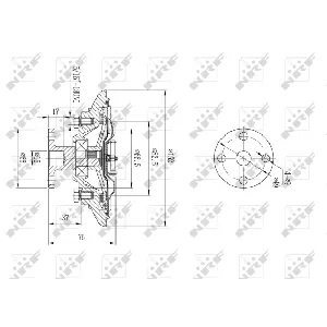Kvačilo, ventilator hladnjaka NRF NRF 49592 IC-DDE6EC