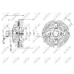 Kvačilo, ventilator hladnjaka NRF NRF 49596 IC-DF1BF5