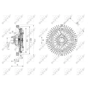 Kvačilo, ventilator hladnjaka NRF NRF 49599 IC-DF1BF8
