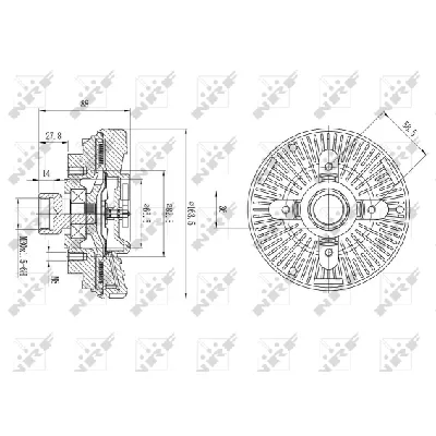 Kvačilo, ventilator hladnjaka NRF NRF 49600 IC-DF1BF9