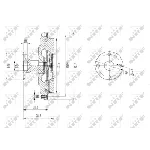 Kvačilo, ventilator hladnjaka NRF NRF 49602 IC-DF1BFB
