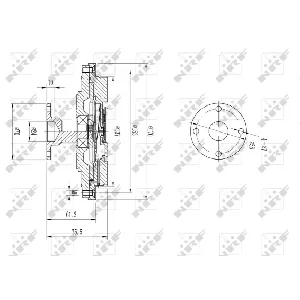 Kvačilo, ventilator hladnjaka NRF NRF 49602 IC-DF1BFB