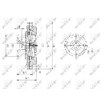 Kvačilo, ventilator hladnjaka NRF NRF 49604 IC-DF1BFD