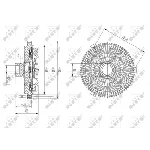 Kvačilo, ventilator hladnjaka NRF NRF 49605 IC-DF1BFE