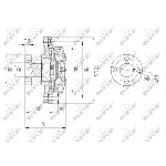 Kvačilo, ventilator hladnjaka NRF NRF 49609 IC-DF1C01