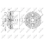 Kvačilo, ventilator hladnjaka NRF NRF 49610 IC-DF1C02