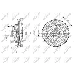 Kvačilo, ventilator hladnjaka NRF NRF 49611 IC-DF1C03