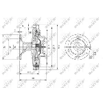 Kvačilo, ventilator hladnjaka NRF NRF 49612 IC-DF1C04