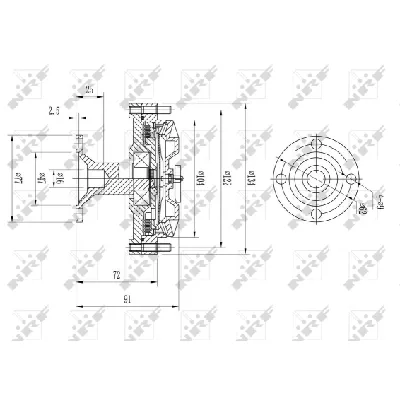 Kvačilo, ventilator hladnjaka NRF NRF 49613 IC-DF1C05