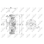 Kvačilo, ventilator hladnjaka NRF NRF 49614 IC-DF1C06