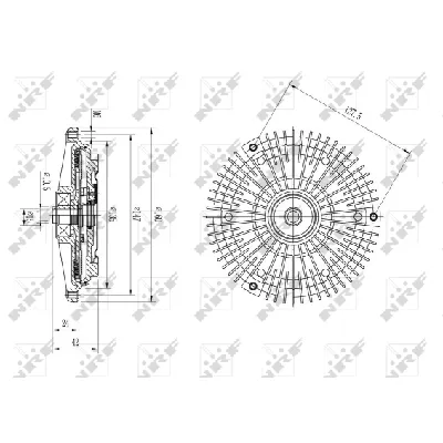 Kvačilo, ventilator hladnjaka NRF NRF 49615 IC-DF1C07