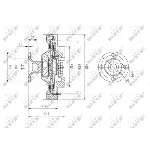 Kvačilo, ventilator hladnjaka NRF NRF 49624 IC-DF1C0C