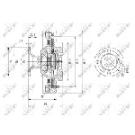 Kvačilo, ventilator hladnjaka NRF NRF 49626 IC-DF1C0D