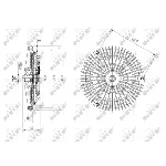 Kvačilo, ventilator hladnjaka NRF NRF 49627 IC-DF1C0E