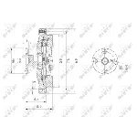 Kvačilo, ventilator hladnjaka NRF NRF 49630 IC-DF1C0F