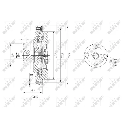 Kvačilo, ventilator hladnjaka NRF NRF 49630 IC-DF1C0F