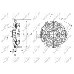 Kvačilo, ventilator hladnjaka NRF NRF 49631 IC-DF1C10
