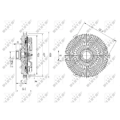 Kvačilo, ventilator hladnjaka NRF NRF 49631 IC-DF1C10