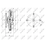 Kvačilo, ventilator hladnjaka NRF NRF 49632 IC-DF1C11