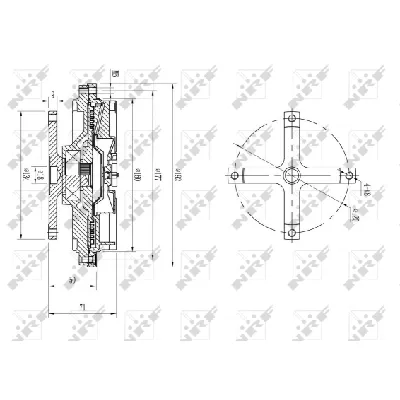 Kvačilo, ventilator hladnjaka NRF NRF 49632 IC-DF1C11