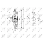 Kvačilo, ventilator hladnjaka NRF NRF 49634 IC-DF1C13