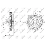 Kvačilo, ventilator hladnjaka NRF NRF 49635 IC-DF1C14