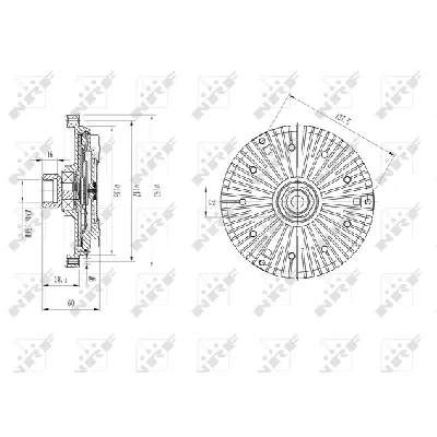 Kvačilo, ventilator hladnjaka NRF NRF 49640 IC-DF1C17