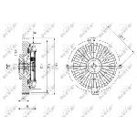Kvačilo, ventilator hladnjaka NRF NRF 49641 IC-DF1C18