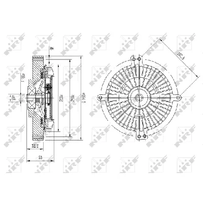 Kvačilo, ventilator hladnjaka NRF NRF 49641 IC-DF1C18