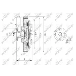 Kvačilo, ventilator hladnjaka NRF NRF 49644 IC-DF1C1B