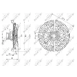 Kvačilo, ventilator hladnjaka NRF NRF 49645 IC-DF1C1C