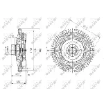 Kvačilo, ventilator hladnjaka NRF NRF 49647 IC-DF1C1E