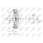 Kvačilo, ventilator hladnjaka NRF NRF 49652 IC-DF1C20