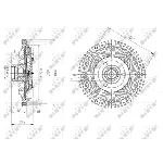 Kvačilo, ventilator hladnjaka NRF NRF 49673 IC-DF1C21