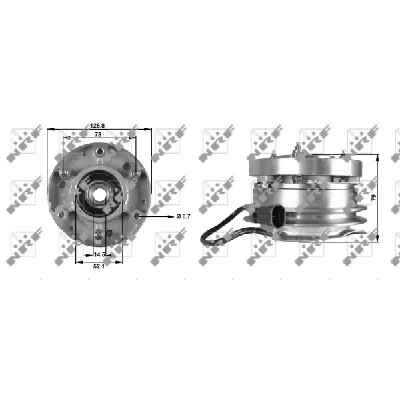 Kvačilo, ventilator hladnjaka NRF NRF 49700 IC-DF1C22