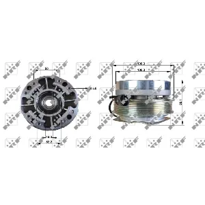 Kvačilo, ventilator hladnjaka NRF NRF 49701 IC-DF1C23