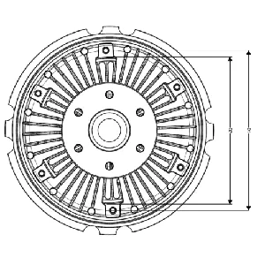 Kvačilo, ventilator hladnjaka NRF NRF 49718 IC-G0Q55Y
