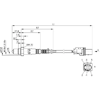 Lambda-sonda BOSCH 0 258 017 025 IC-9E50E0