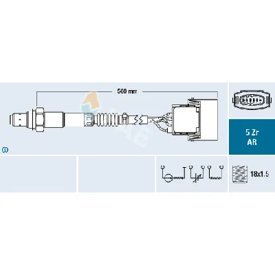 Lambda-sonda FAE FAE75015 IC-E12B2D