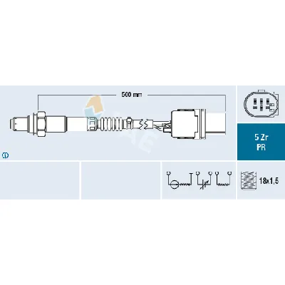 Lambda-sonda FAE FAE75060 IC-E3D45D